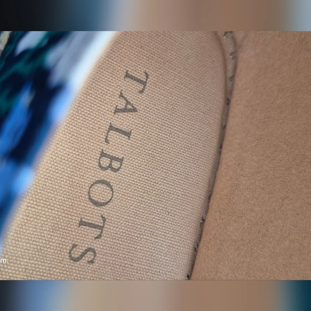 Talbots Floral Loafers - Blue and Yellow - Picture 4 of 5